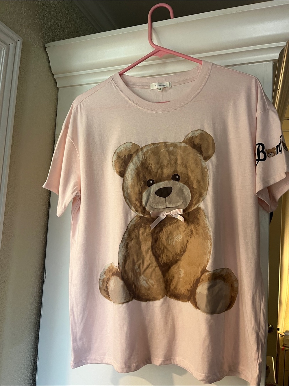 Women’s ' Pink Teddy Bear Graphic Tee
